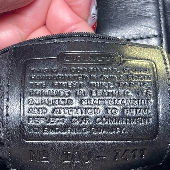 Tan and Black Coach Purse - Picture 2 of 10